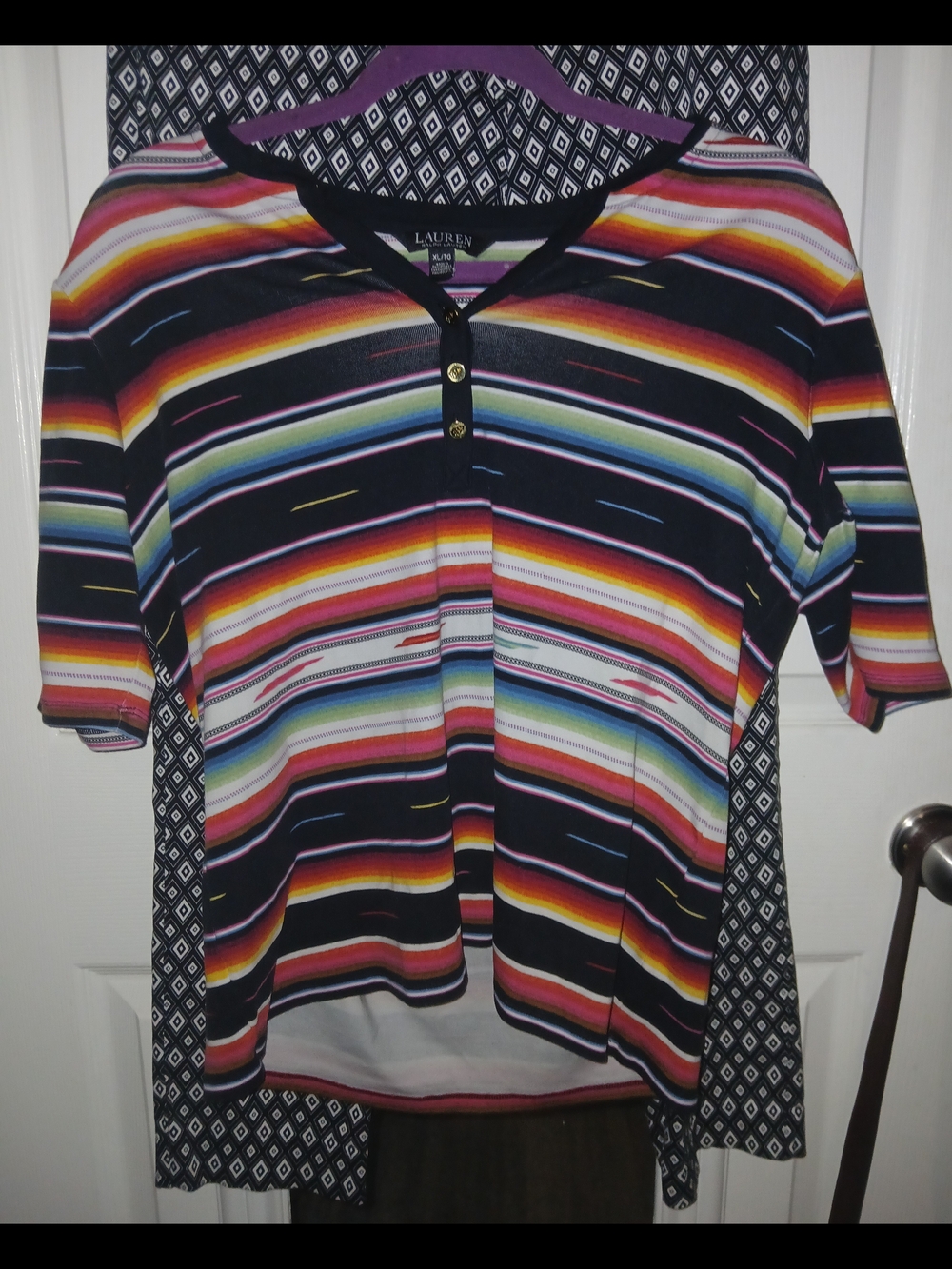 Lauren Ralph Lauren Multicolor Striped Polo Top